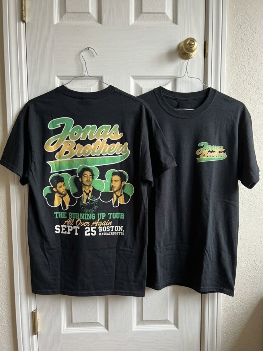 Jonas Brothers Burning Up All Over Again Boston, MA T-Shirt Reprint